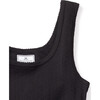 Women's Sleeveless Pointelle Top, Black - Loungewear - 4 - thumbnail