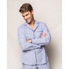 Men's Pajama Set, Navy French Ticking - Pajamas - 3 - thumbnail