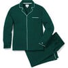 Men's Luxe Pima Cotton Pajama Set, Evergreen - Pajamas - 1 - thumbnail