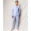 Men's Pajama Set, Light Blue Gingham - Pajamas - 2 - thumbnail