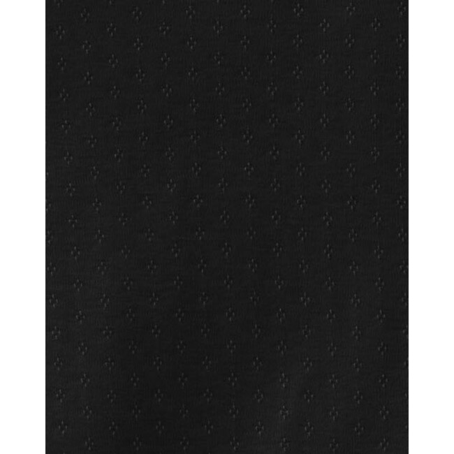 Women's Sleeveless Pointelle Top, Black - Loungewear - 5