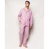 Men's Pajama Set, Antique Red Ticking - Pajamas - 2 - thumbnail
