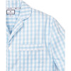 Men's Pajama Set, Light Blue Gingham - Pajamas - 4 - thumbnail