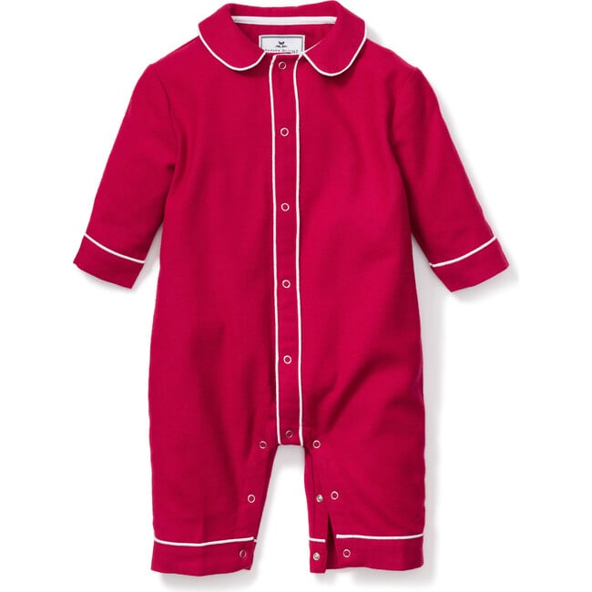 Cambridge Romper, Red Flannel - Rompers - 1