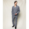 Men's Flannel Pajama Set, Grey - Pajamas - 2