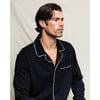 Men's Luxe Pima Cotton Pajama Set, Black - Pajamas - 4 - thumbnail