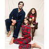 Men's Flannel Pajamas, Navy - Pajamas - 4 - thumbnail