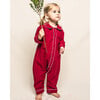 Cambridge Romper, Red Flannel - Rompers - 5 - thumbnail