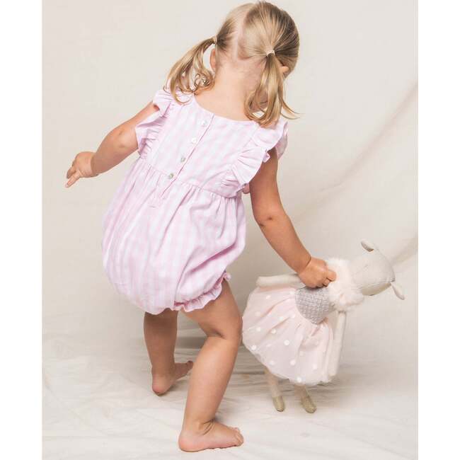 Ruffled Romper, Pink Gingham