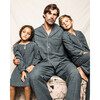 Men's Flannel Pajama Set, Grey - Pajamas - 4