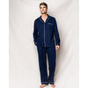 Men's Flannel Pajamas, Navy - Pajamas - 5 - thumbnail