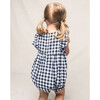 Ruffled Romper, Navy Gingham - Rompers - 3