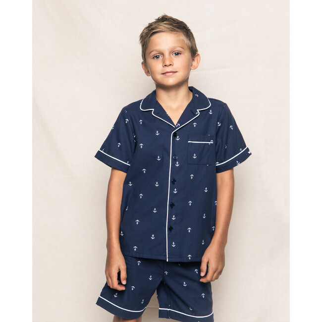 Classic Short Set, Portsmouth Anchors - Pajamas - 2