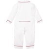 White Romper with Red Piping - Rompers - 2 - thumbnail