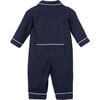 Navy Romper with White Piping - Rompers - 2 - thumbnail