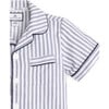 Classic Short Set, Navy French Ticking - Pajamas - 5 - thumbnail