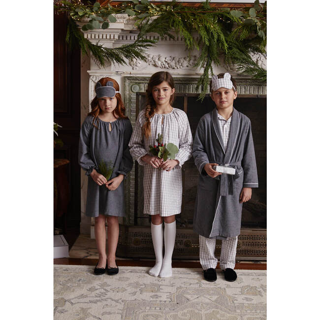 Bear-y Sweet Eye Mask, Heather Grey - Eye Masks - 2