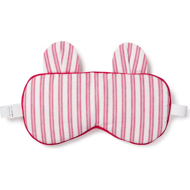 Bear-y Sweet Eye Mask, Antique Red Ticking - Eye Masks - 1