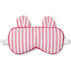 Bear-y Sweet Eye Mask, Antique Red Ticking - Eye Masks - 1 - thumbnail