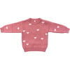 Knit Sweater Pink Hearts - Sweaters - 1 - thumbnail