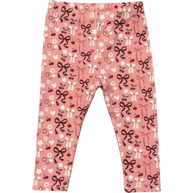 Basic Leggings Cherry Hearts