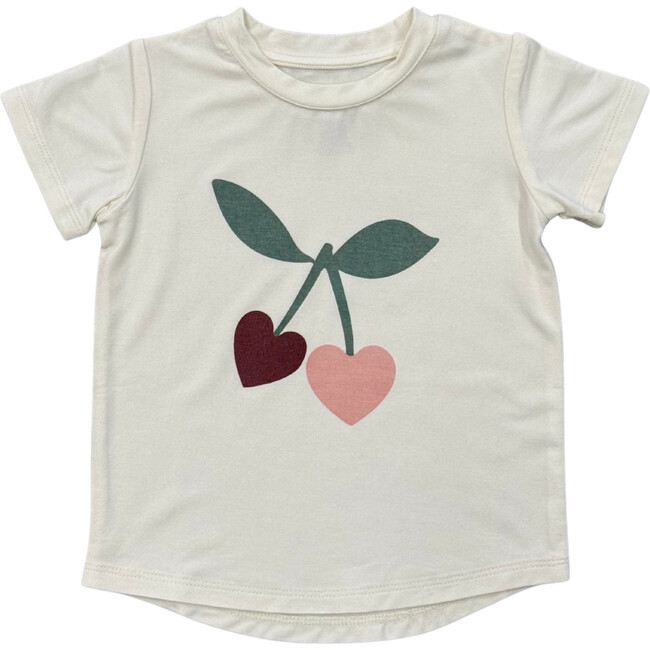 Girl's Short Sleeve Tee Cherries