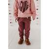 Drop-Shoulder Pullover Love in Rose Brown - Sweatshirts - 6 - thumbnail