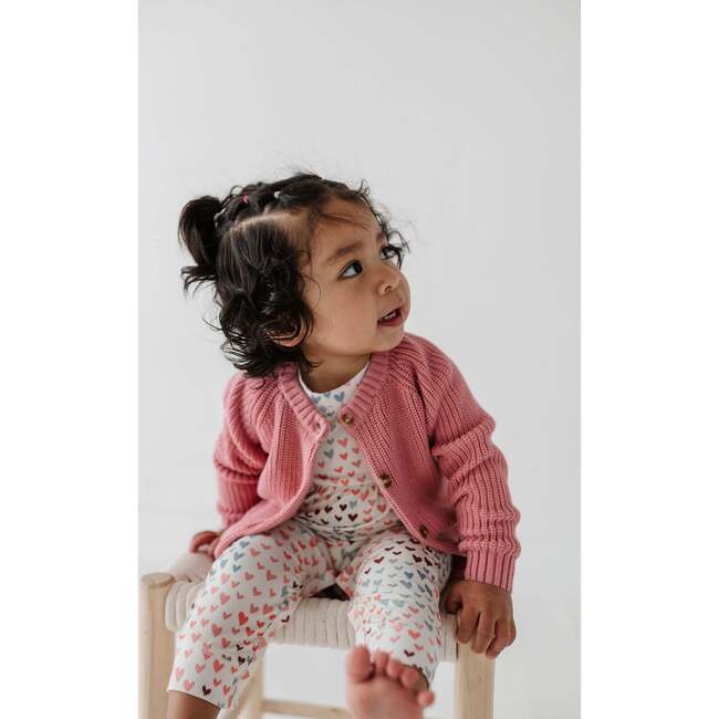 Knit Cardigan Pink - Cardigans - 4