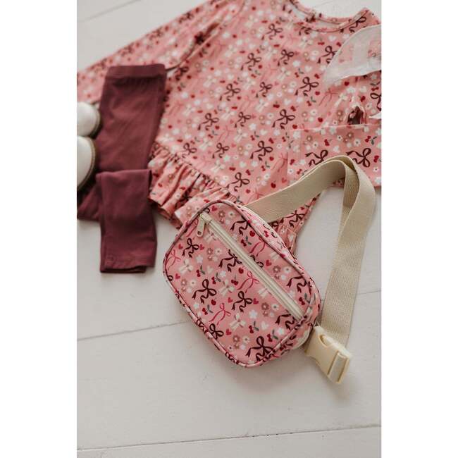 Long Sleeve Peplum Set Cherry Hearts