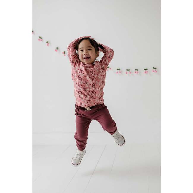 Girl's Raglan Sweatshirt Cherry Hearts - Sweatshirts - 5