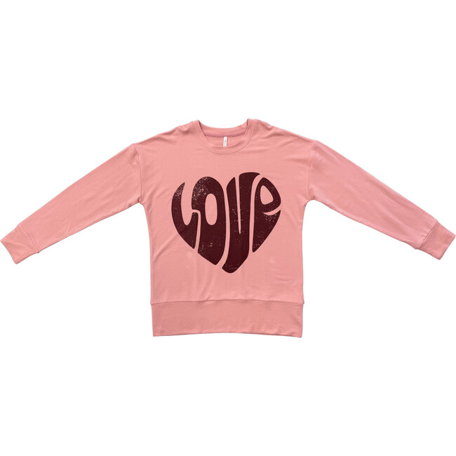 Women's Pullover Love in Rose Brown