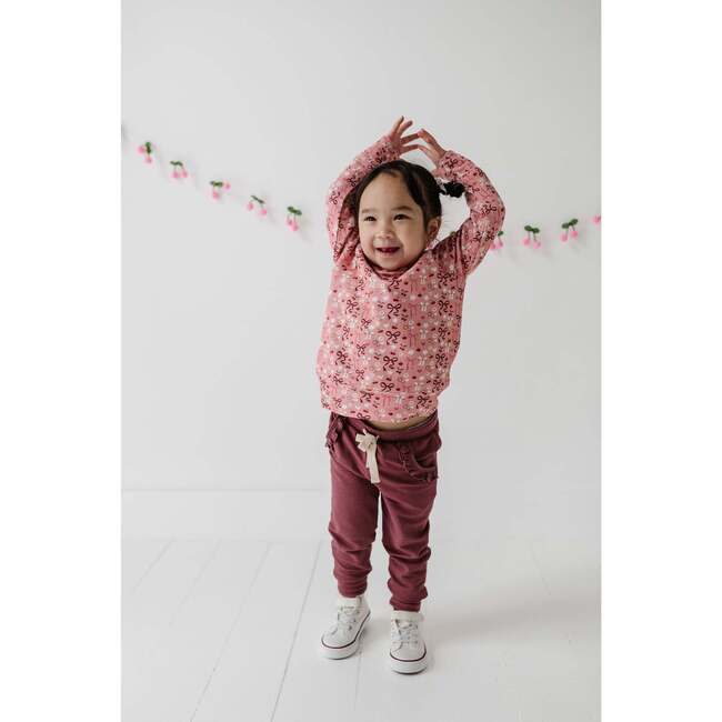 Girl's Raglan Sweatshirt Rainbow Hearts