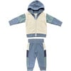 Long Sleeve Track Set Dusty Blue - Mixed Apparel Set - 1 - thumbnail