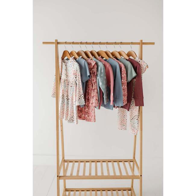 Long Sleeve Henley Dress Rainbow Hearts - Dresses - 4