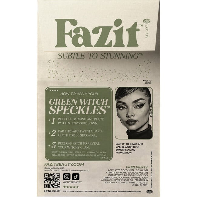 Green Witch Speckles Makeup Patches - Makeup Kits & Beauty Sets - 3
