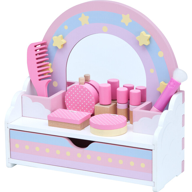 Little Dreamer Rainbow Tabletop Vanity Toys, Pink - Play Vanities - 1