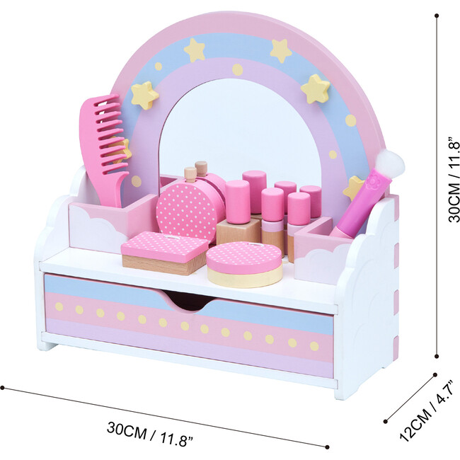 Little Dreamer Rainbow Tabletop Vanity Toys, Pink - Play Vanities - 4