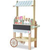 Jolly Pals Wood Ice Cream Stand with 33 Accessories and Chalkboard - Play Kitchens - 1 - thumbnail