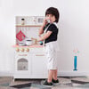 Teamson Kids Little Chef Boston Wooden Play Kitchen, White/Gold - Play Kitchens - 2 - thumbnail
