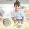 Little Chef Frankfurt Wooden Toaster Play Kitchen Accessories, Green - Play Food - 7 - thumbnail