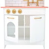 Teamson Kids Little Chef Boston Wooden Play Kitchen, White/Gold - Play Kitchens - 6 - thumbnail