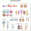 Jolly Pals Wood Ice Cream Stand with 33 Accessories and Chalkboard - Play Kitchens - 4 - thumbnail