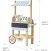 Jolly Pals Wood Ice Cream Stand with 33 Accessories and Chalkboard - Play Kitchens - 5 - thumbnail