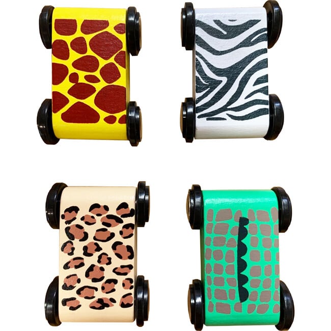 Preschool Play Lab Safari Animal Ramp Racer with Animal Print Cars - Transportation - 7