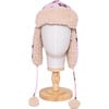 The Cozy Trapper Hat ,Teddy Bears Print with Irish Cream Sherpa Liner & Pompoms - Hats - 1 - thumbnail