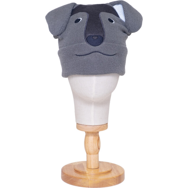 The Big Face Beanie ,Walter the Black Lab