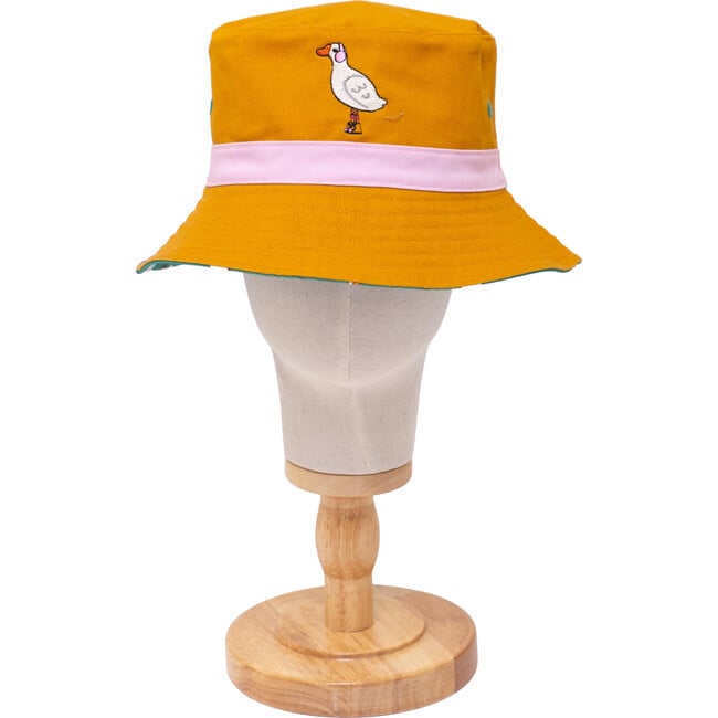 Reversible Bucket Hat, Pals in Print Collection: Silly Ducks - Hats - 1