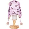 The Cozy Trapper Hat ,Teddy Bears Print with Irish Cream Sherpa Liner & Pompoms - Hats - 3 - thumbnail
