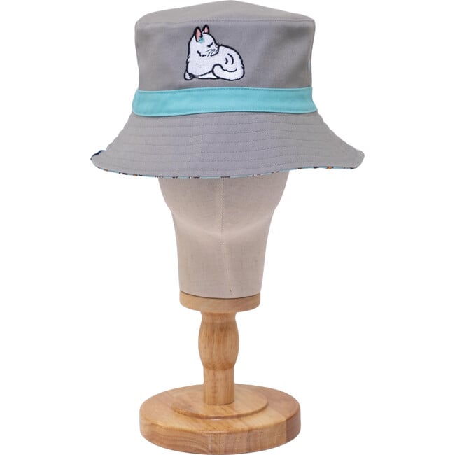 Reversible Bucket Hat, Pals in Print Collection: Sweet Cats - Hats - 1