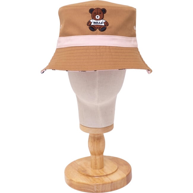 Reversible Bucket Hat, Pals in Print Collection: Teddy Bears - Hats - 1